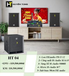 Bộ dàn âm thanh karaoke HT04