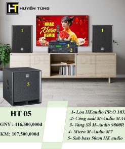 Bộ dàn âm thanh karaoke HT05
