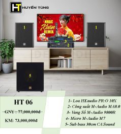 Bộ dàn âm thanh karaoke HT06