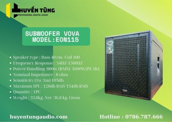 Loa Sub Đơn Vova Eon 115