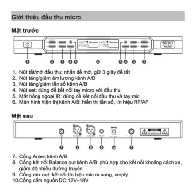 Micro không dây NEKO MK200